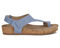 Ros Hommerson Preston Women's Sandal - Denim Matte Snake Leather - Outside View