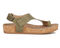 Ros Hommerson Preston Women's Sandal - Olive Matte Snake Leather - Outside View