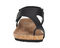 Ros Hommerson Preston Women's Sandal - Black Matte Snake Leather - Front View