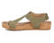 Ros Hommerson Preston Women's Sandal - Olive Matte Snake Leather - Inside View