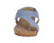 Ros Hommerson Preston Women's Sandal - Denim Matte Snake Leather - Front View
