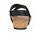 Ros Hommerson Preston Women's Sandal - Black Matte Snake Leather - Back View