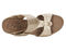 Ros Hommerson Thea Women's Platform Wedge Sandal - Gold Crinkle Leather - Sole View