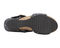 Ros Hommerson Thea Women's Platform Wedge Sandal - Black Rustic Snake Print Leather - Top View