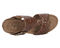 Ros Hommerson Thea Women's Platform Wedge Sandal - Luggage Rustic Snake Print Leather - Sole View