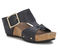 Ros Hommerson Thea Women's Platform Wedge Sandal - Black Rustic Snake Print Leather - Main View