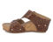 Ros Hommerson Thea Women's Platform Wedge Sandal - Luggage Rustic Snake Print Leather - Inside View