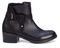 Ros Hommerson Delia Women's Leather Bootie - Black Napa Leather - Outside View