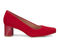 Ros Hommerson Meredith Women's Pump - Red Suede - Outside View