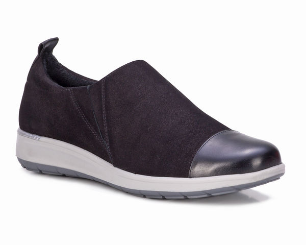 Ros Hommerson Ozzie Women's Casual Slip-On Shoe - Black Nubuck - Main View