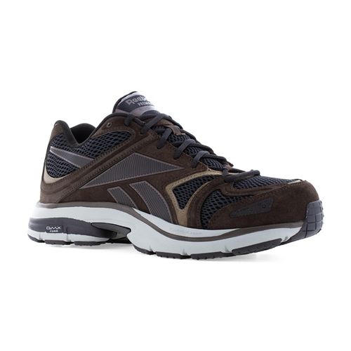 Reebok Men's RB5202 Brown and Black Premier Road Plus VI Work Composite Toe Athletic - Brown - angle main