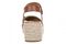 Vionic Saratoga Women's Wedge Comfort Espadrille Sandal - Tan/gold - Back