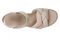 Vionic Saratoga Women's Wedge Comfort Espadrille Sandal - Cream/cameo Rose - Top