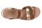 Vionic Saratoga Women's Wedge Comfort Espadrille Sandal - Tan/gold - Top
