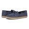 Vionic Bay womens Espadrilles Shoe - Dark Denim - pair left angle