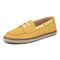 Vionic Bay womens Espadrilles Shoe - Butter Yellow - Left angle