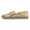 Vionic Bay womens Espadrilles Shoe - Gold - Left Side