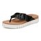 Vionic Uptown Marin Women's Platform Thong Sandal - Black - Left angle