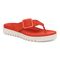 Vionic Uptown Marin Women's Platform Thong Sandal - Cherry Tomato - Angle main