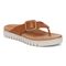 Vionic Uptown Marin Women's Platform Thong Sandal - Tan - Angle main