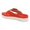 Vionic Uptown Marin Women's Platform Thong Sandal - Cherry Tomato - Back angle