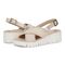 Vionic Uptown Sonoma Women's Slingback Comfort Sandal - Natural - pair left angle