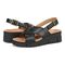 Vionic Uptown Sonoma Women's Slingback Comfort Sandal - Black - pair left angle