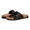 Vionic Women's Elara Comfort Slide Sandals - Black - pair left angle