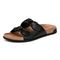 Vionic Women's Elara Comfort Slide Sandals - Black - Left angle