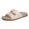 Vionic Women's Elara Comfort Slide Sandals - Ivory - Left angle