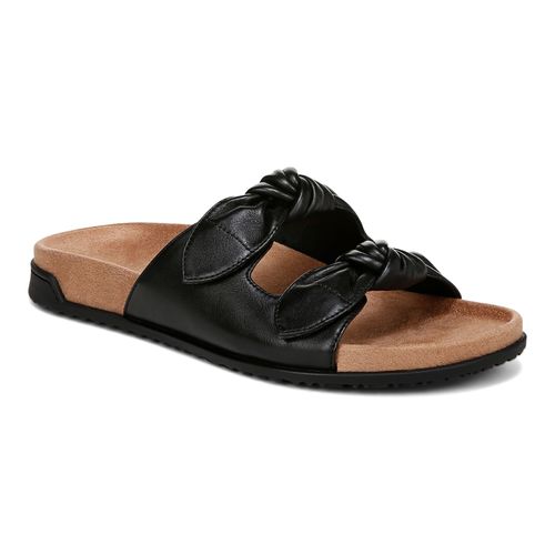 Vionic Women's Elara Comfort Slide Sandals - Black - Angle main