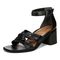 Vionic Maia Women's Comfortable Heeled Sandal - Black - Left angle