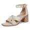 Vionic Maia Women's Comfortable Heeled Sandal - Gold - Left angle