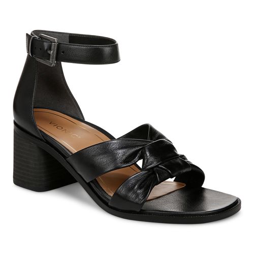 Vionic Maia Women's Comfortable Heeled Sandal - Black - Angle main