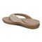 Vionic Shore Women's Orthotic Supportive Comfortable Flip-Flop Sandal - Natural/gold - Back angle