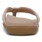 Vionic Shore Women's Orthotic Supportive Comfortable Flip-Flop Sandal - Natural/gold - Back
