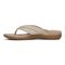 Vionic Shore Women's Orthotic Supportive Comfortable Flip-Flop Sandal - Natural/gold - Left Side