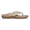 Vionic Shore Women's Orthotic Supportive Comfortable Flip-Flop Sandal - Natural/gold - Right side