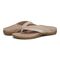 Vionic Shore Women's Orthotic Supportive Comfortable Flip-Flop Sandal - Natural/gold - pair left angle