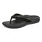 Vionic Shore Women's Orthotic Supportive Comfortable Flip-Flop Sandal - Black - Left angle