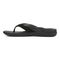 Vionic Shore Women's Orthotic Supportive Comfortable Flip-Flop Sandal - Black - Left Side