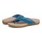 Vionic Shore Women's Orthotic Supportive Comfortable Flip-Flop Sandal - Celestial Teal - pair left angle