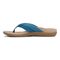 Vionic Shore Women's Orthotic Supportive Comfortable Flip-Flop Sandal - Celestial Teal - Left Side