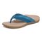 Vionic Shore Women's Orthotic Supportive Comfortable Flip-Flop Sandal - Celestial Teal - Left angle