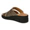 Vionic Uptown Sunset Women's Slide Sandal - Gunmetal - Back angle