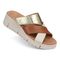 Vionic Uptown Sunset Women's Slide Sandal - Tan/gold - UPTOWN SUNSET-J3196L7202-TAN GOLD-13fl-med