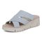 Vionic Uptown Sunset Women's Slide Sandal - Blue Mist - Left angle