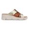 Vionic Uptown Sunset Women's Slide Sandal - Tan/gold - Right side