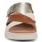 Vionic Uptown Sunset Women's Slide Sandal - Tan/gold - Front