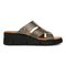 Vionic Uptown Sunset Women's Slide Sandal - Gunmetal - Right side